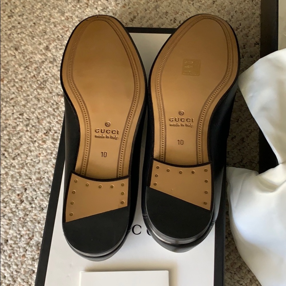 Gucci Men’s leather Horsebit loafer with Web - Picture 4 of 5